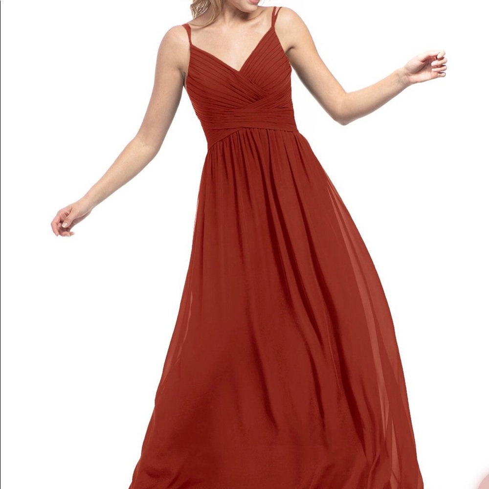 Azazie Rust Bridesmaid Dress